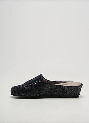 Mule/sabotai satino audinys kulnas nuo 4 iki 6 cm juodas HELLER moteris