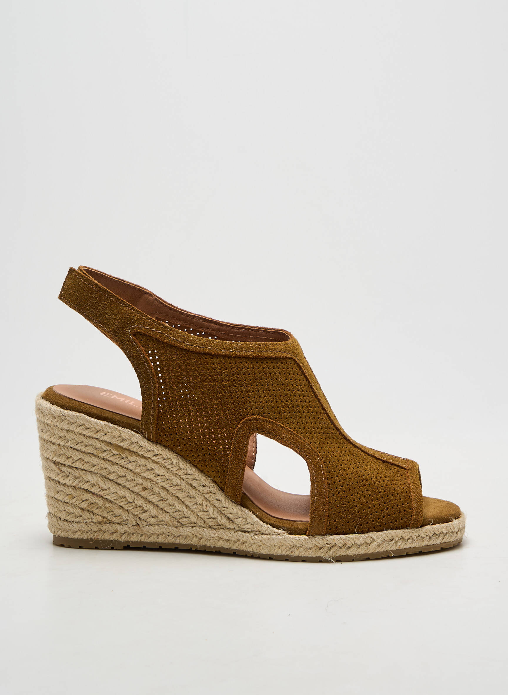 Espadrilės amortizuojančios pado tipas kulnas nuo 7 iki 9 cm rudas EMILIE KARSTON moteris