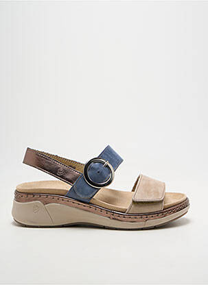 Sandalai/nu pėdos satino audinys kulnas nuo 4 iki 6 cm mėlyna SUAVE moteris