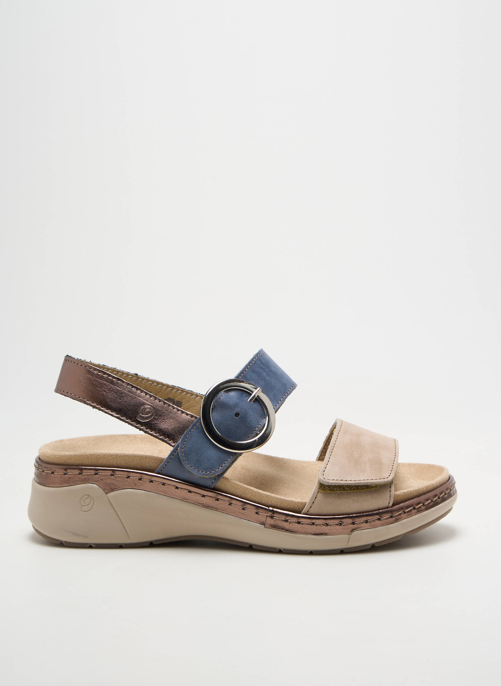 Sandalai/nu pėdos satino audinys kulnas nuo 4 iki 6 cm mėlyna SUAVE moteris
