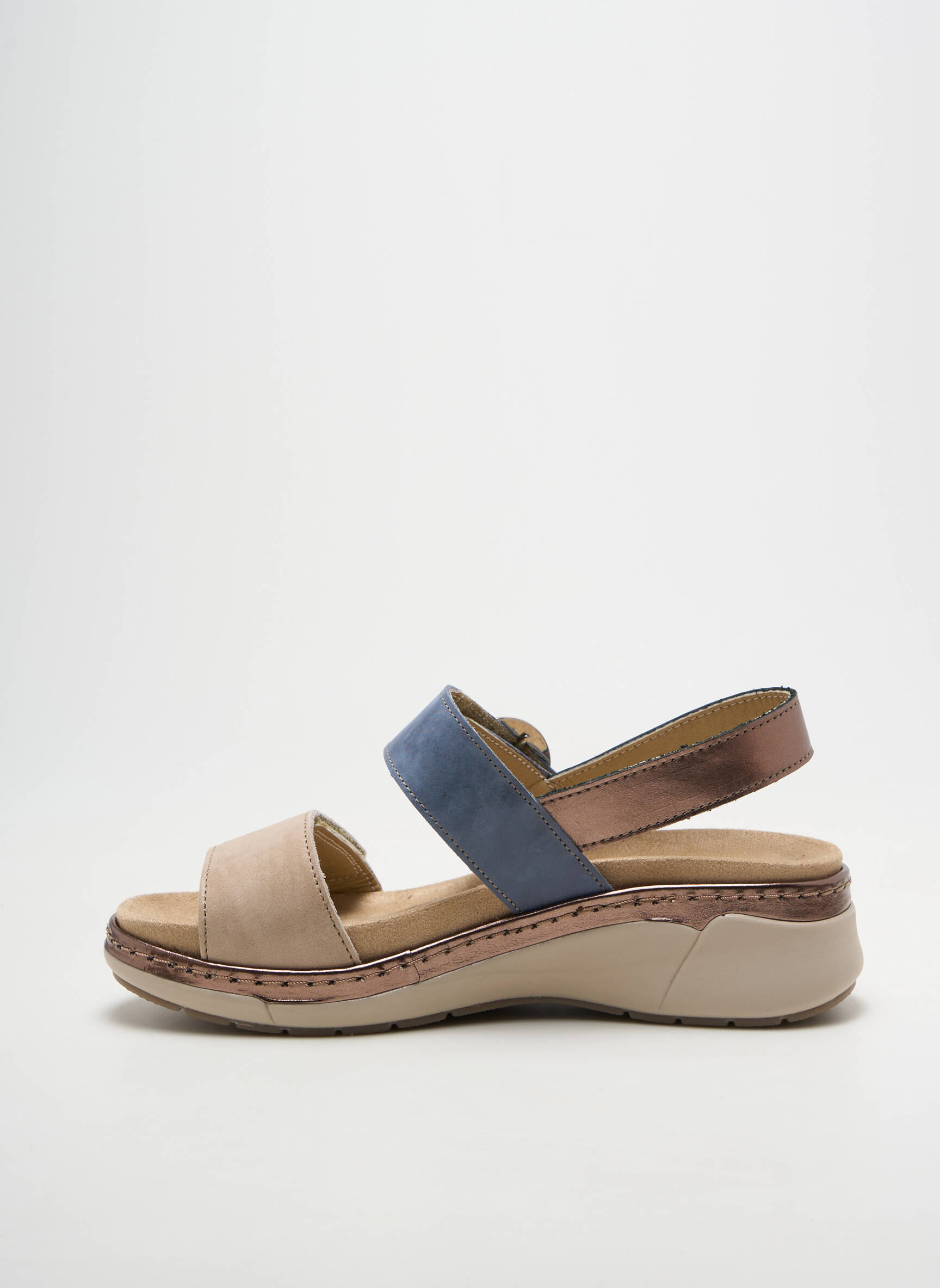 Sandalai/nu pėdos satino audinys kulnas nuo 4 iki 6 cm mėlyna SUAVE moteris