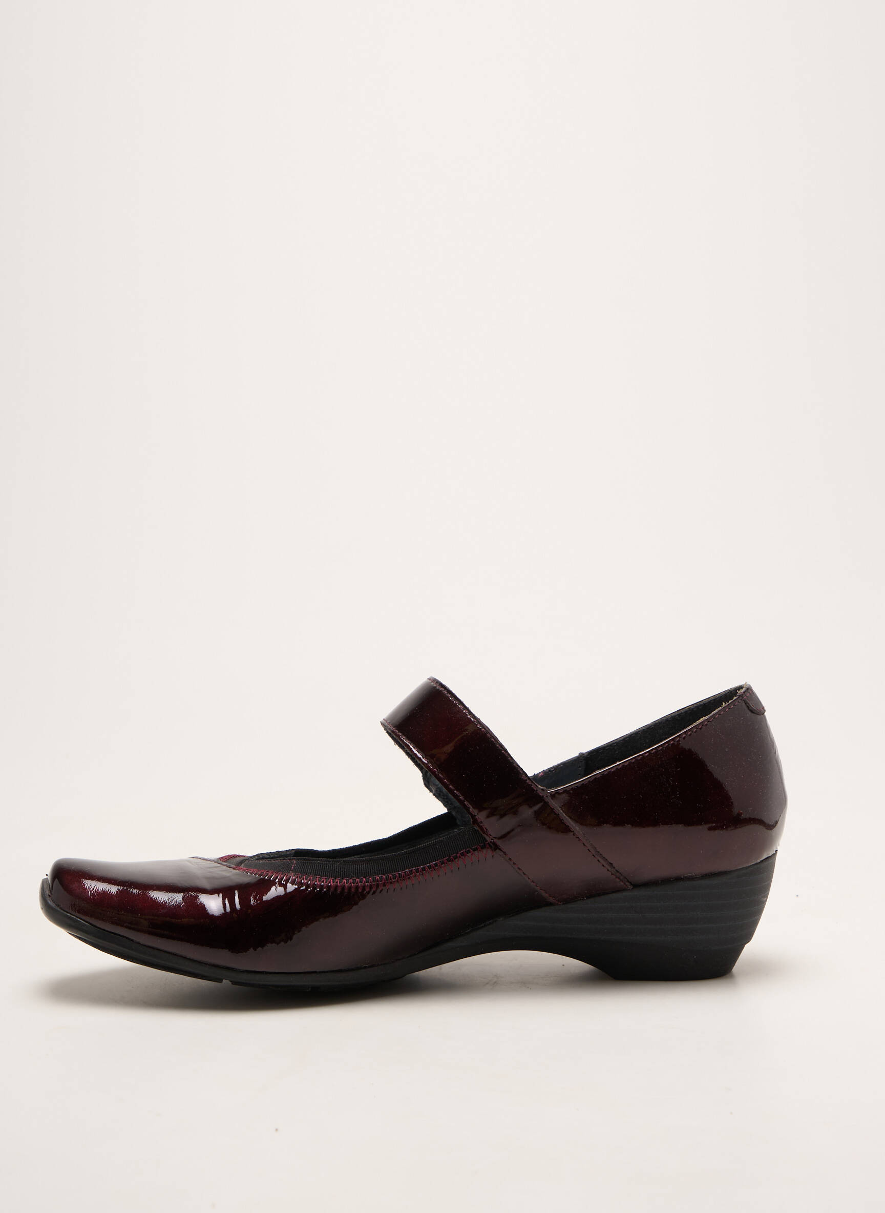 Balerinos lygus medžiaga kulnas nuo 4 iki 6 cm raudona GEO-REINO moteris