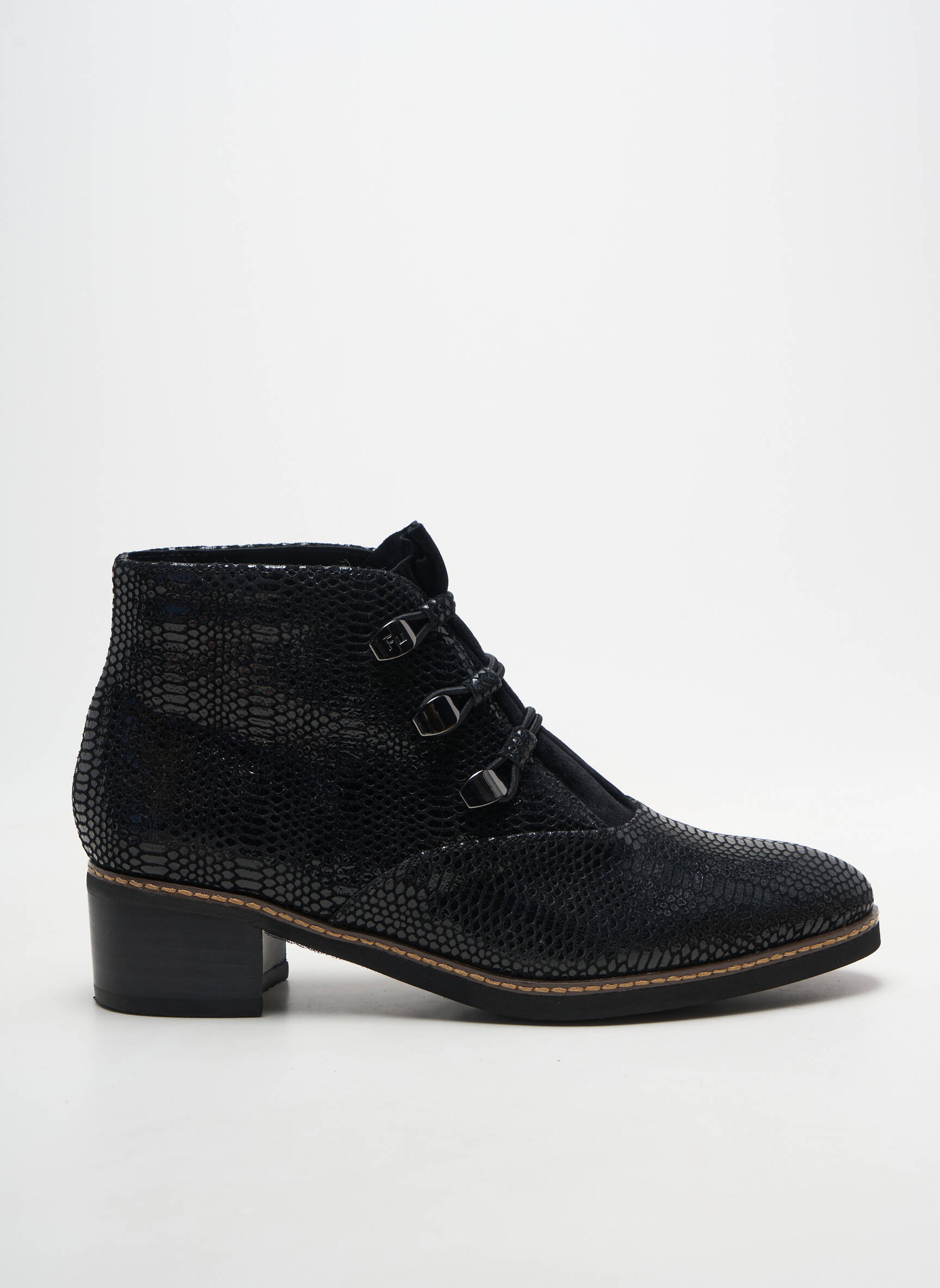 Batai/botai satino audinys kulnas nuo 4 iki 6 cm juodas FUGITIVE BY FRANCESCO ROSSI moteris