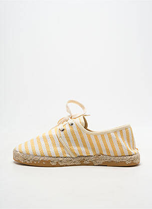 Espadrilės šnervių uždarymas plokščias kulnas iki 3 cm geltona LA MAISON DE L'ESPADRILLE moteris