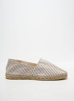 Espadrilės apvalus mygtukas plokščias kulnas iki 3 cm bežinis LA MAISON DE L'ESPADRILLE moteris