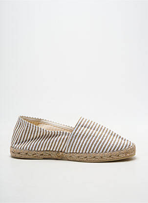 Espadrilės apvalus mygtukas plokščias kulnas iki 3 cm bežinis LA MAISON DE L'ESPADRILLE moteris