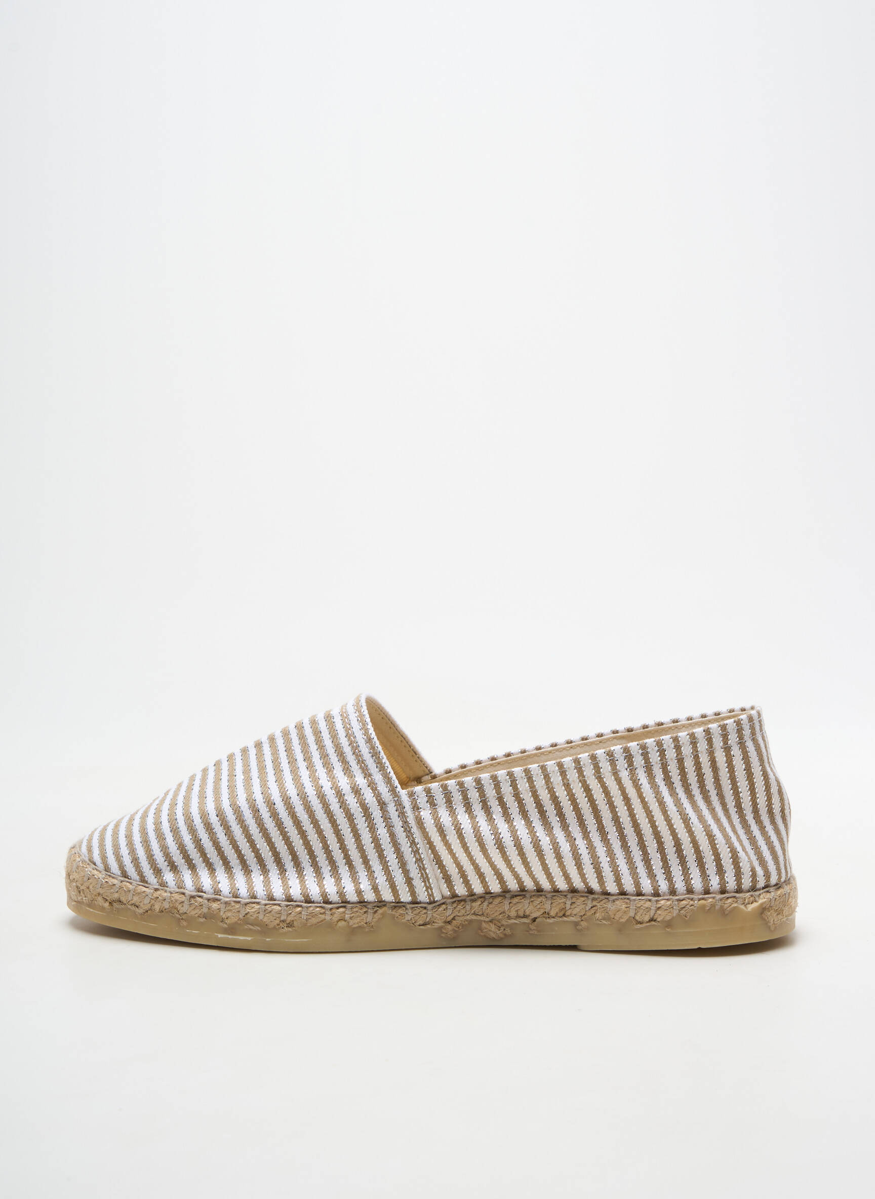 Espadrilės apvalus mygtukas plokščias kulnas iki 3 cm bežinis LA MAISON DE L'ESPADRILLE moteris