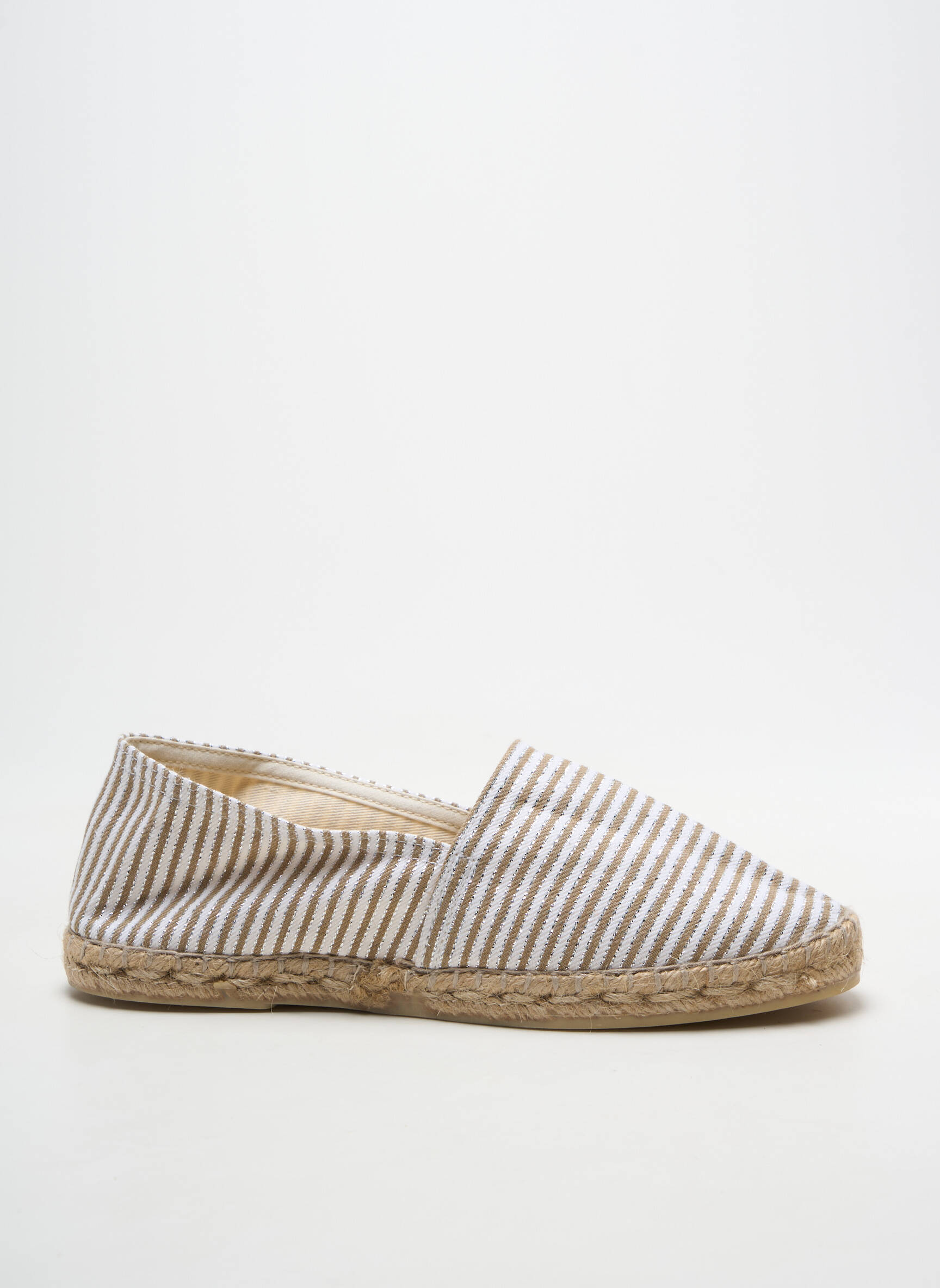 Espadrilės apvalus mygtukas plokščias kulnas iki 3 cm bežinis LA MAISON DE L'ESPADRILLE moteris