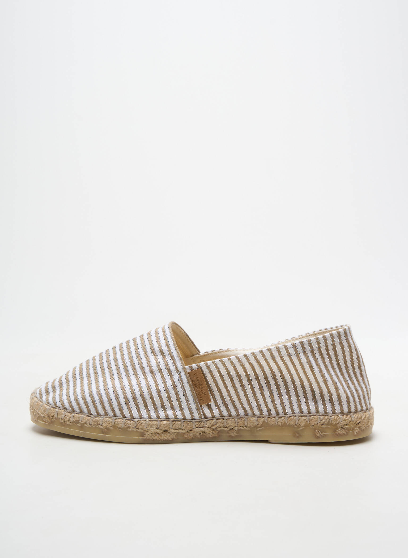 Espadrilės apvalus mygtukas plokščias kulnas iki 3 cm bežinis LA MAISON DE L'ESPADRILLE moteris