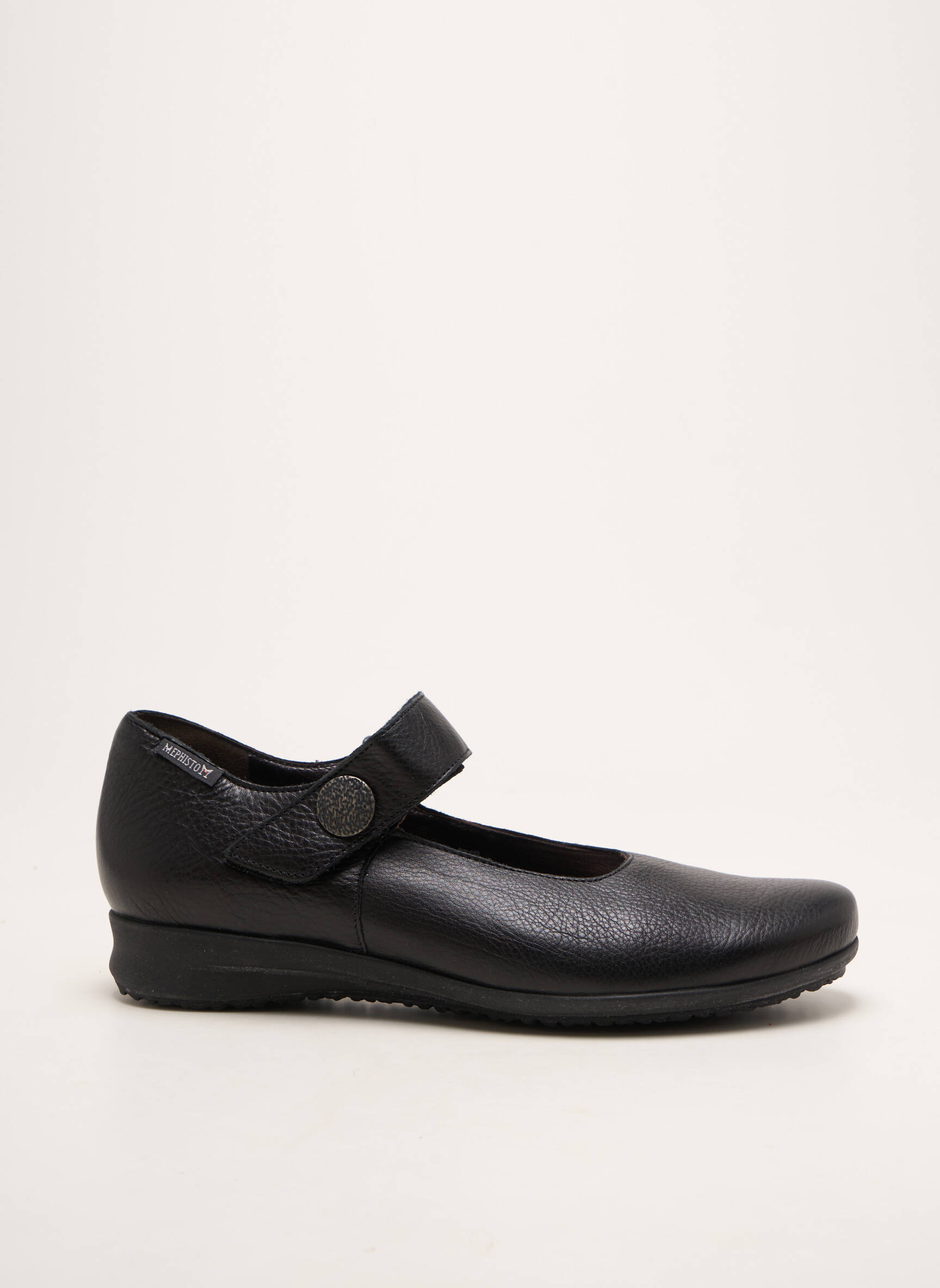 Balerinos lygus audinys plokščias kulnas iki 3 cm juodas MEPHISTO moteris