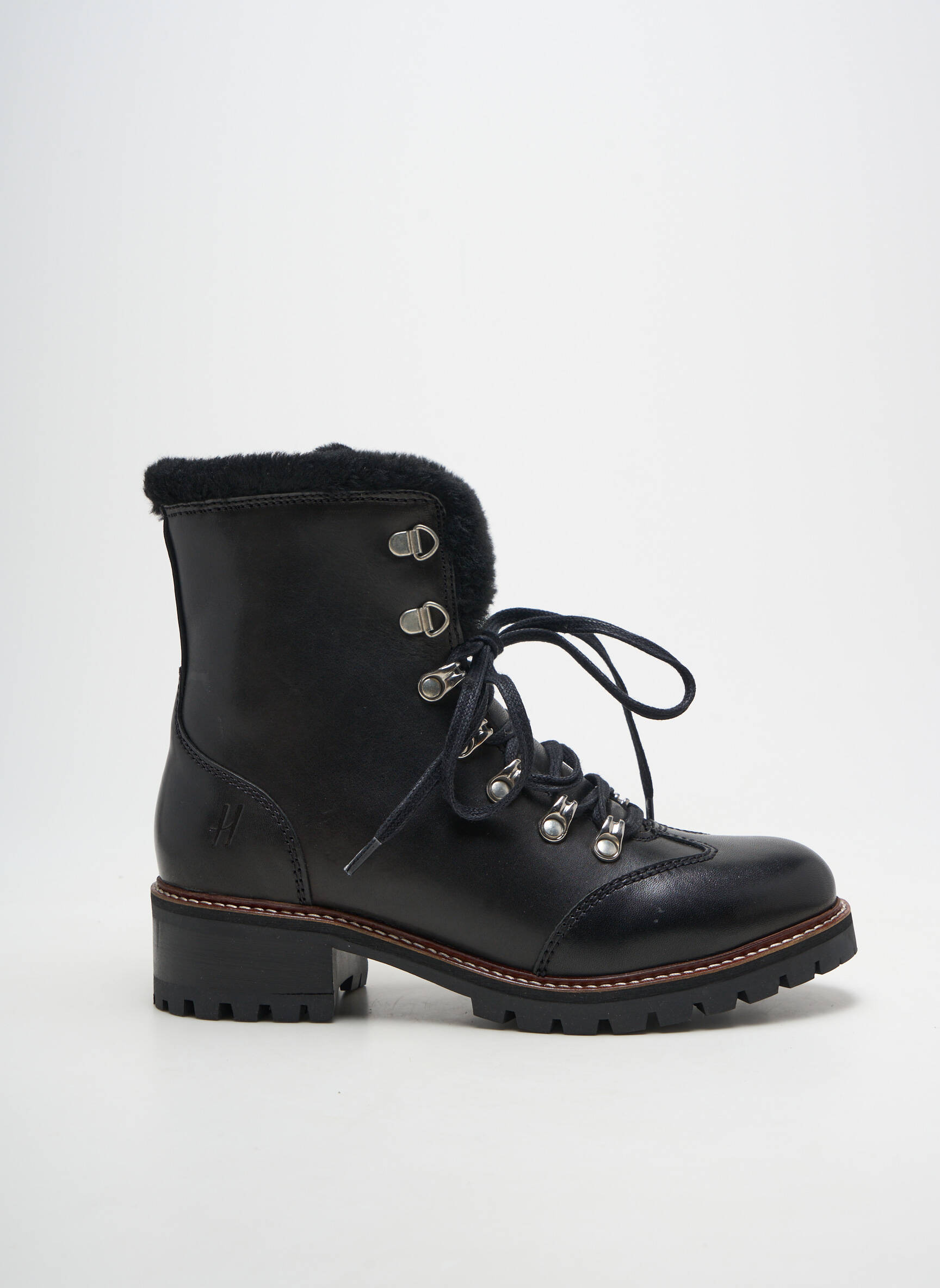 Batai/botai pamušalas kulnas nuo 4 iki 6 cm juodas HOOPER SHOES moteris