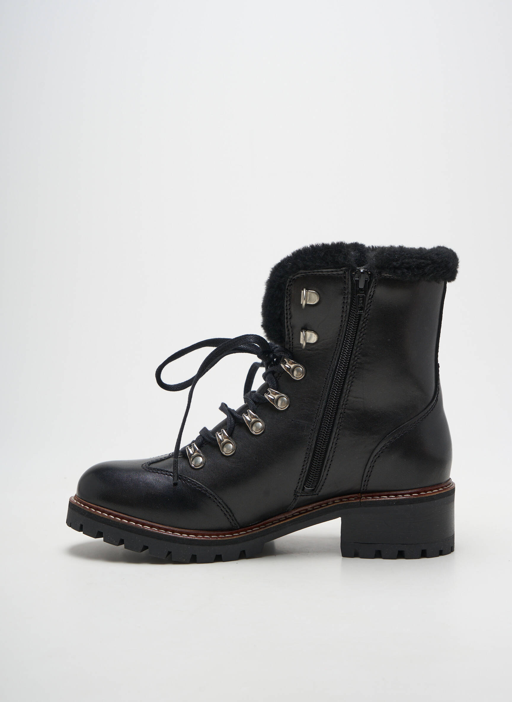 Batai/botai pamušalas kulnas nuo 4 iki 6 cm juodas HOOPER SHOES moteris