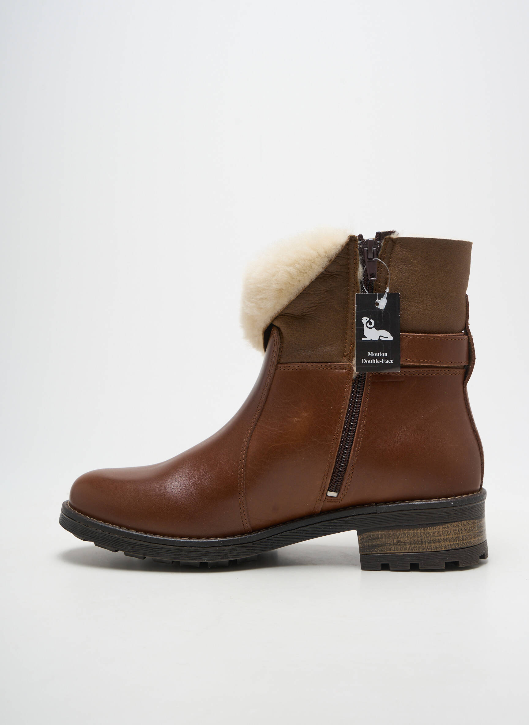 Batai/botai pamušalas kulnas nuo 4 iki 6 cm rudas HOOPER SHOES moteris
