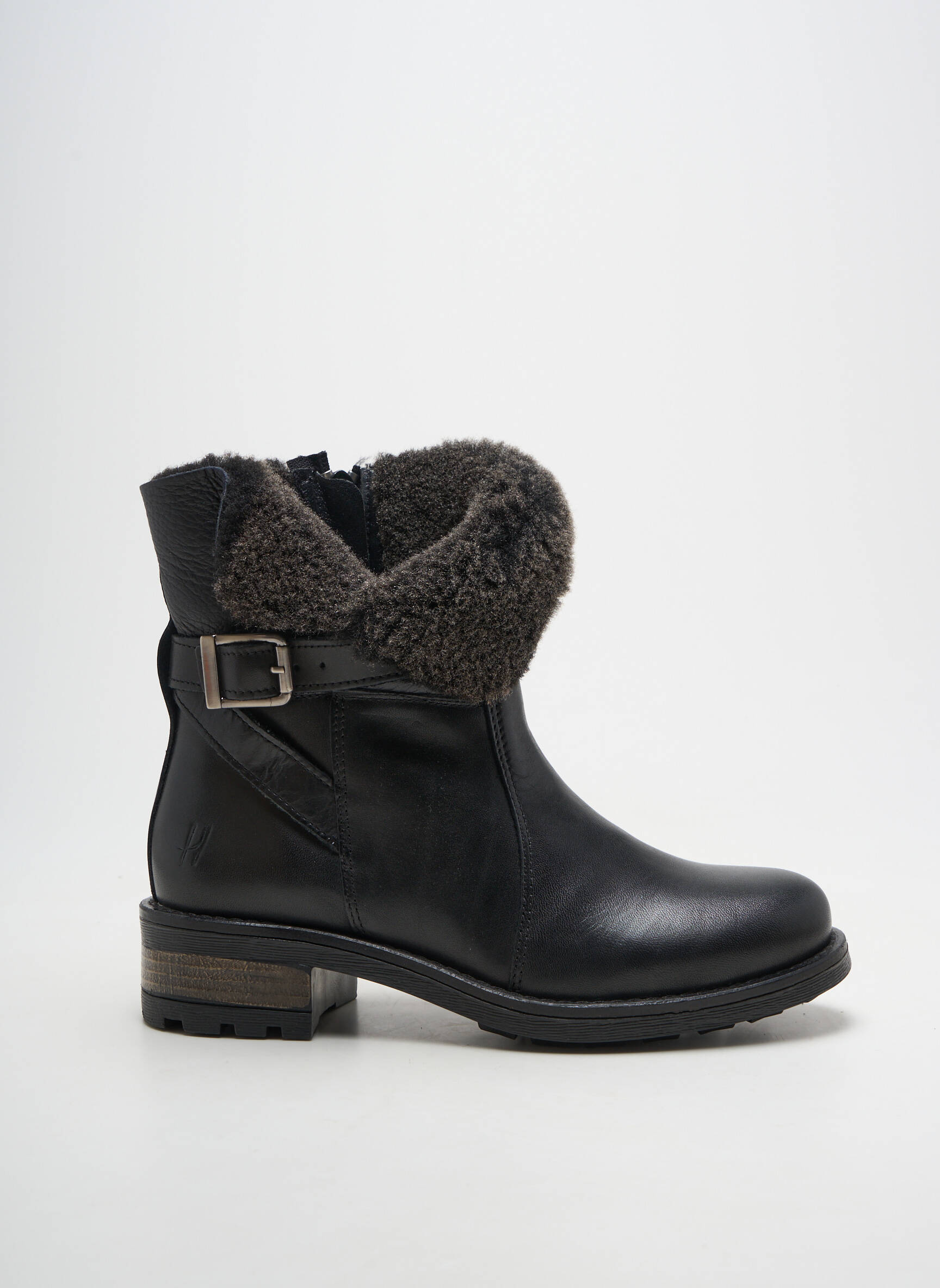 Batai/botai pamušalas kulnas nuo 4 iki 6 cm juodas HOOPER SHOES moteris