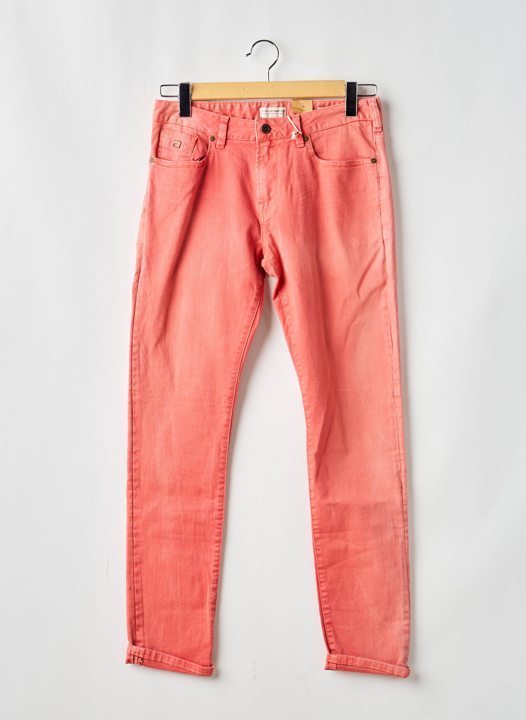 Lieknos džinsai tamprumas oranžinė SCOTCH SHRUNK berniukas