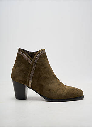 Batai/botai satino audinys kulnas nuo 7 iki 9 cm žalias ADIGE moteris
