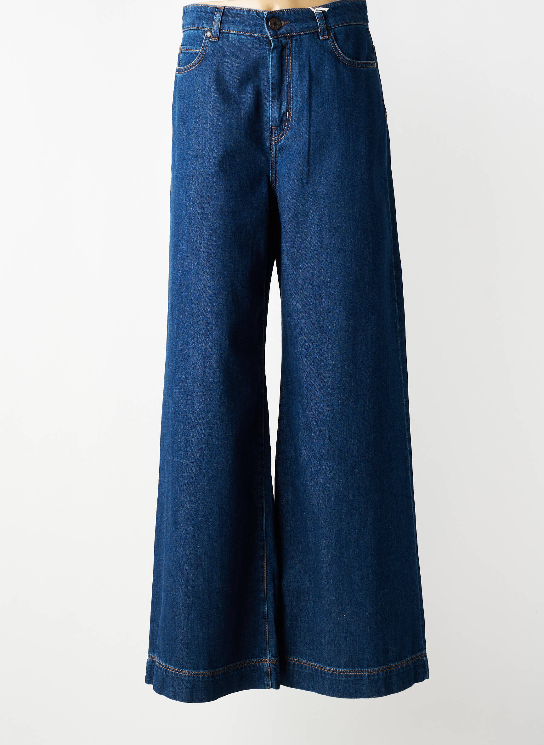 Flare tipo džinsai kišenės mėlyna WEEKEND MAXMARA moteris