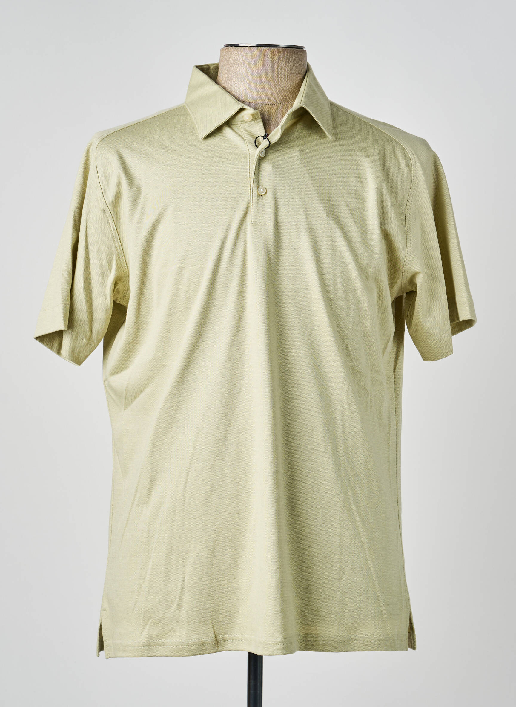 Polo jersey audinys trumpas rankovės žalias DESOTO vyras