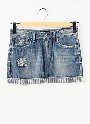 Pusilgis sijonas pusiau nepralaidus tinklas mėlyna PEPE JEANS mergina