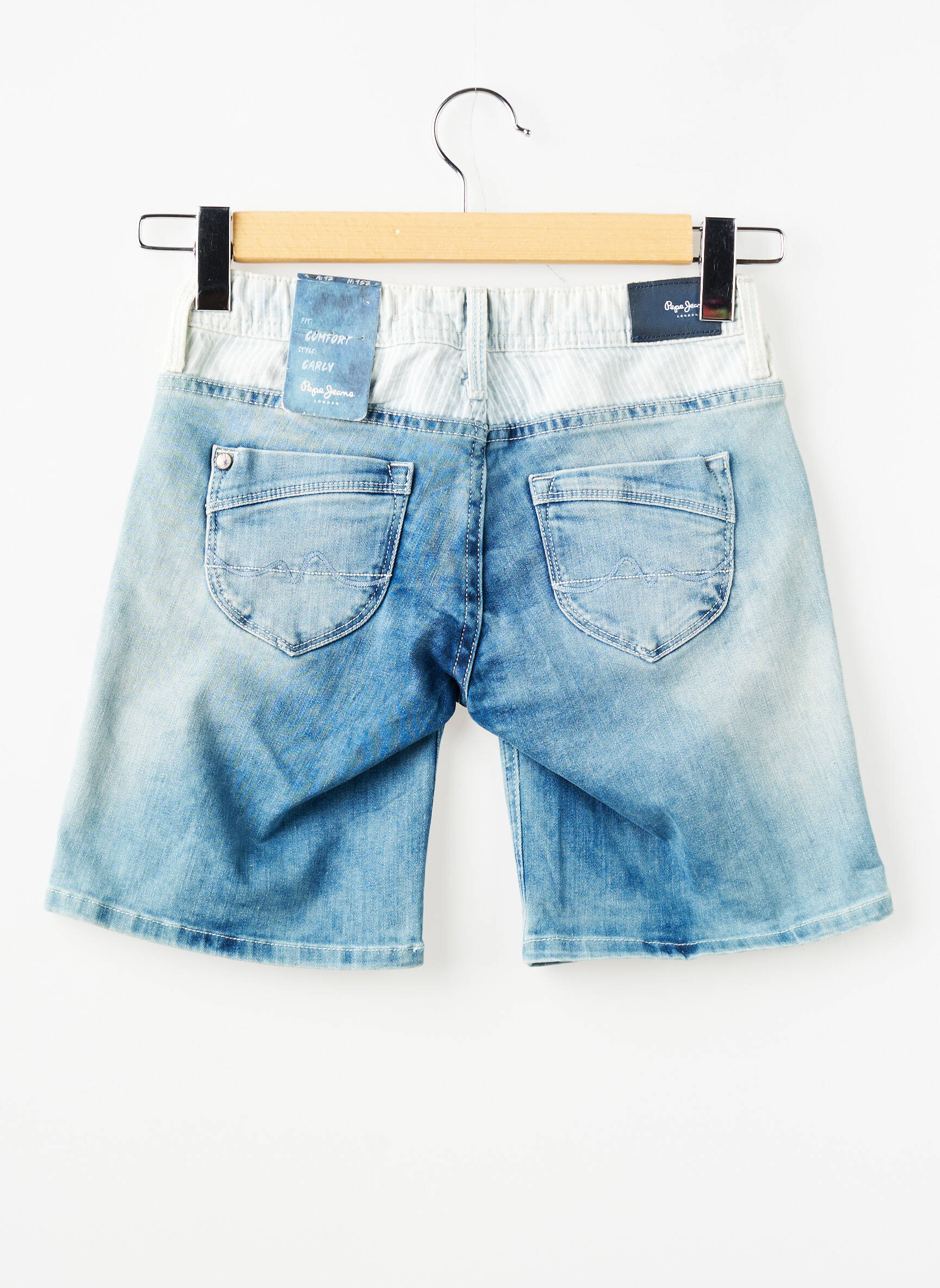Bermudas tamprumas reguliuojamo dydžio mėlyna PEPE JEANS mergina