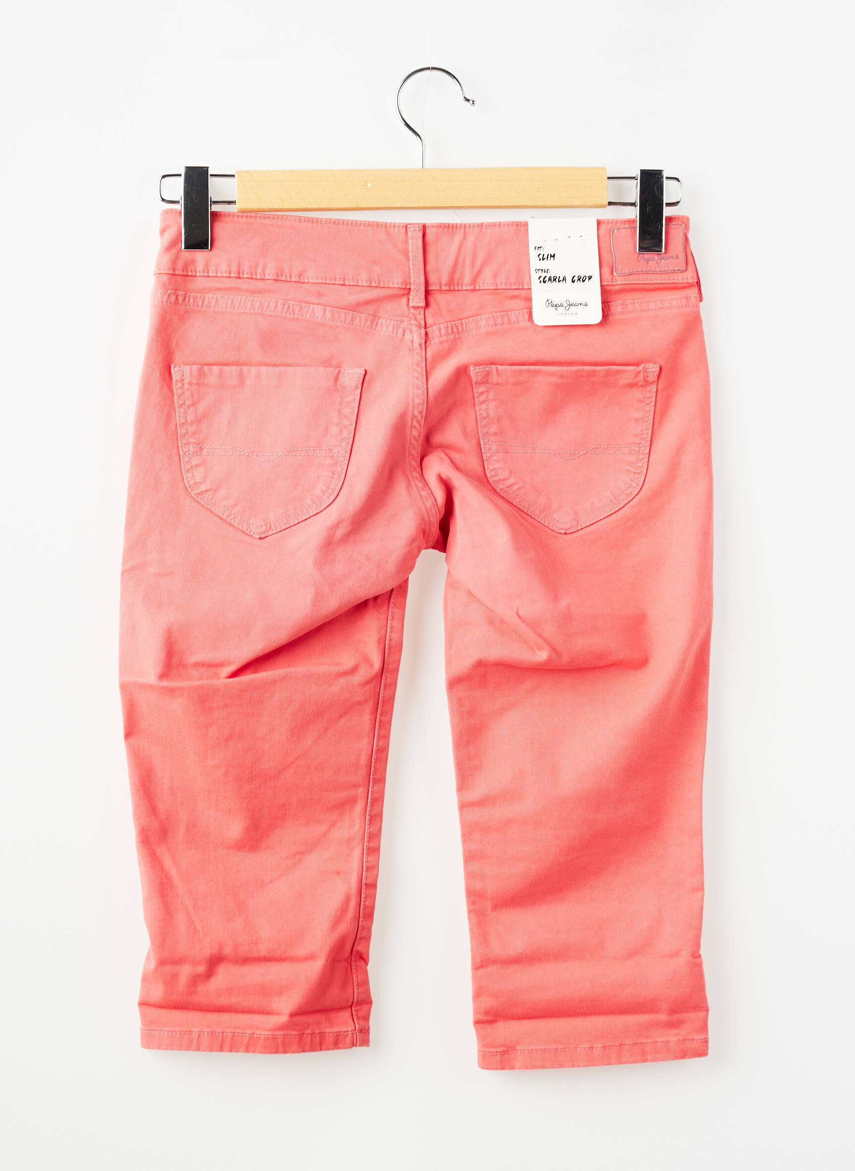Bermudas tamprumas reguliuojamo dydžio raudona PEPE JEANS mergina