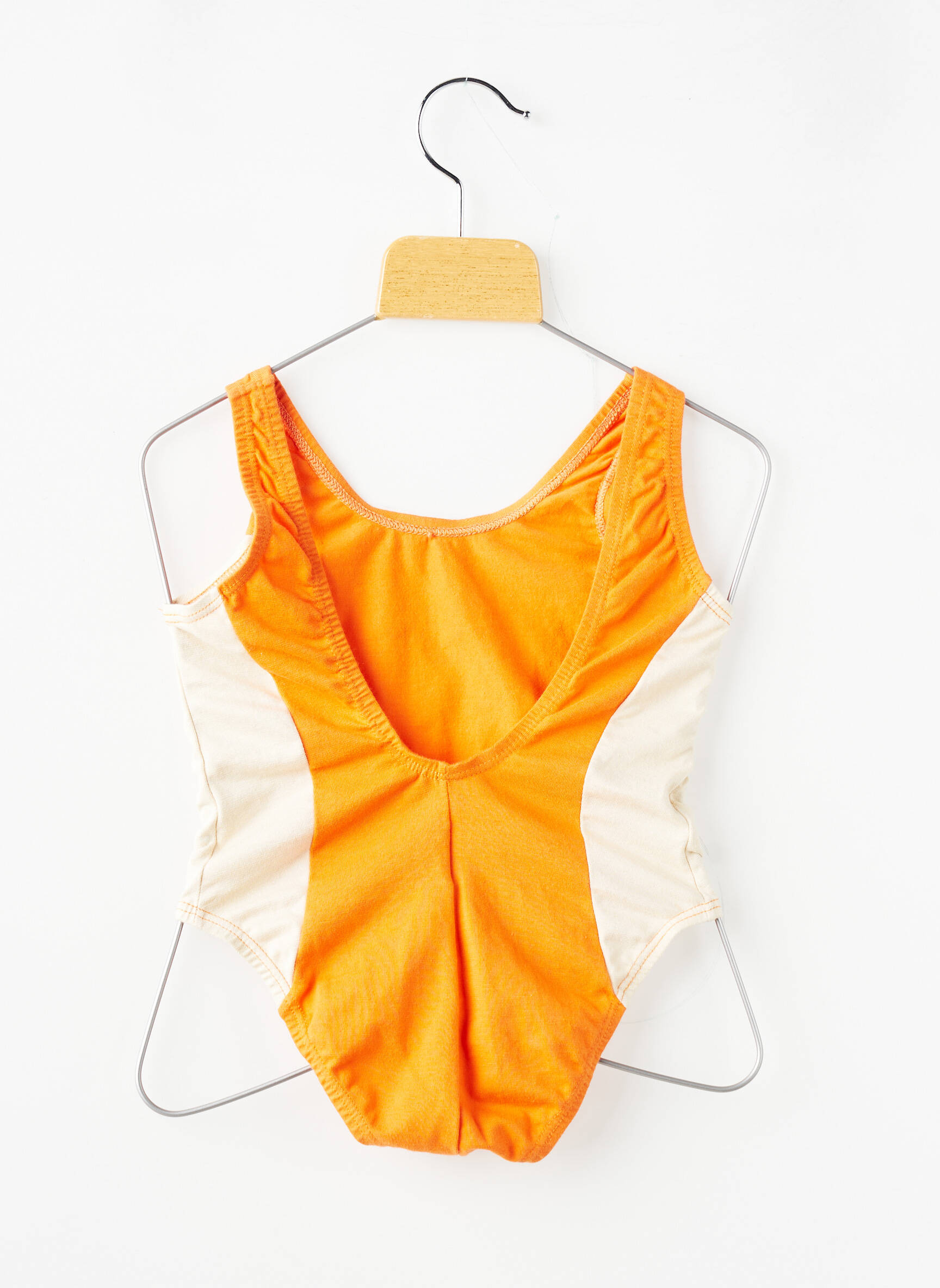 Vienos dalies maudymosi kostiumas tamprumas oranžinė PETIT BATEAU mergina