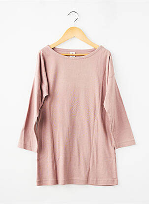 Viršūnė ilgos rankovės ilgos rankovės rožinė PETIT BATEAU mergina