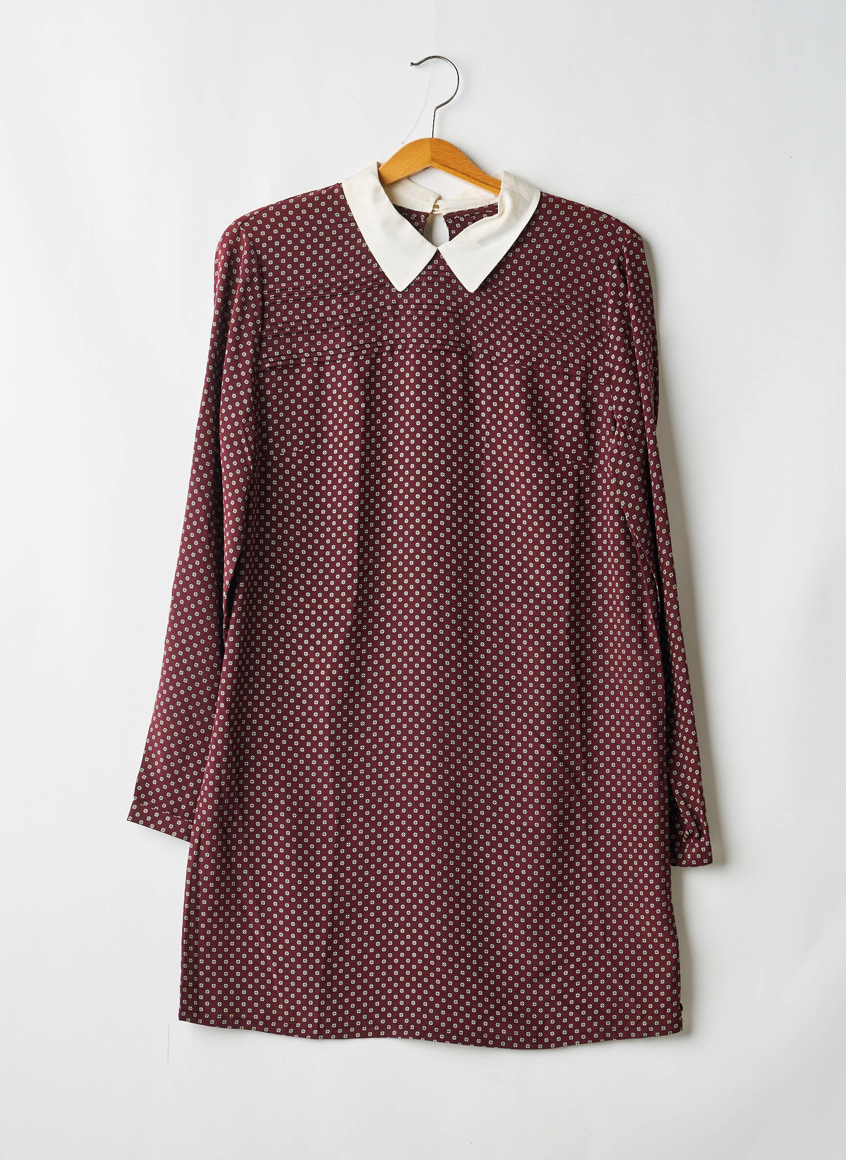 Pusilgių suknelė gėlių raštas ilgos rankovės raudona MAISON SCOTCH moteris