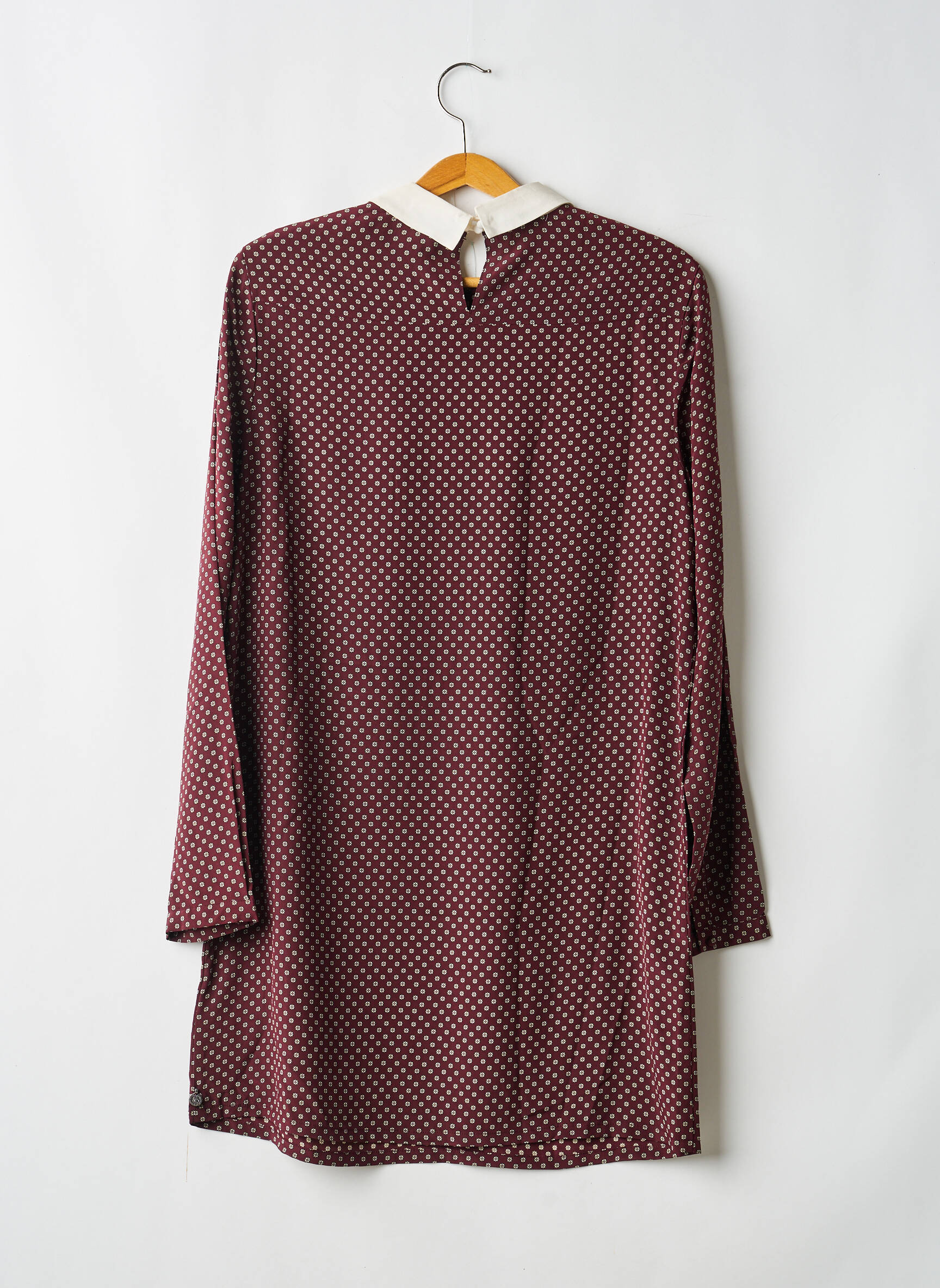 Pusilgių suknelė gėlių raštas ilgos rankovės raudona MAISON SCOTCH moteris