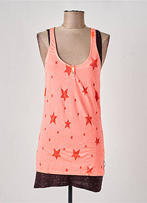 Marškiniai be rankovių centrinė iškirptė be rankų oranžinė MAISON SCOTCH moteris