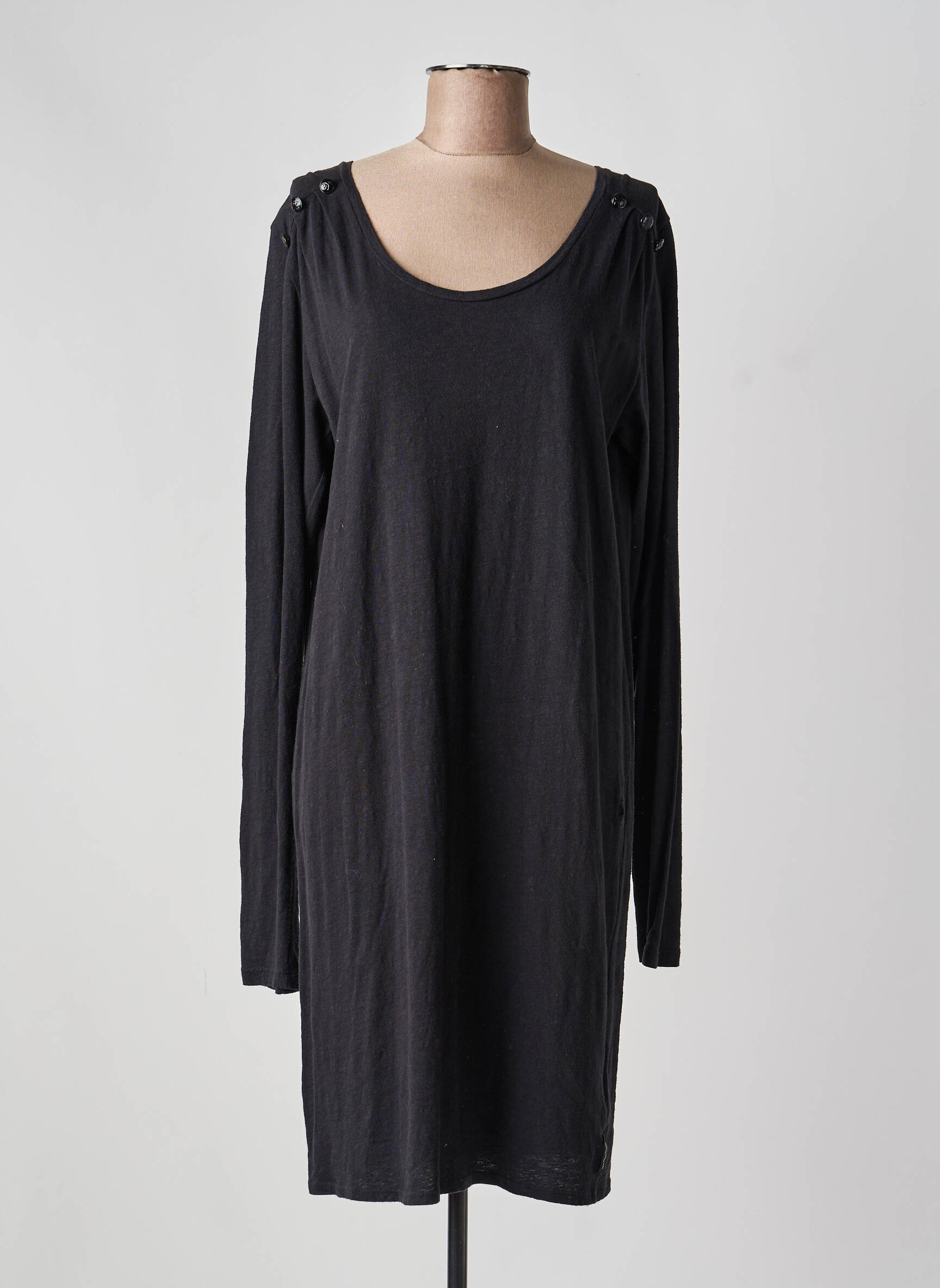 Pusilgių suknelė ilgos rankovės ilgos rankovės juodas MAISON SCOTCH moteris