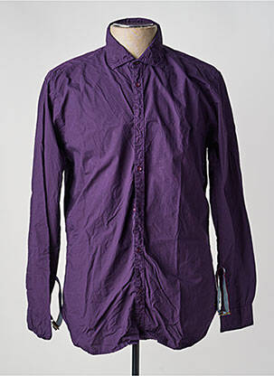 Ilgomis rankovėmis marškinys centrinė iškirptė violetinis SCOTCH & SODA vyras