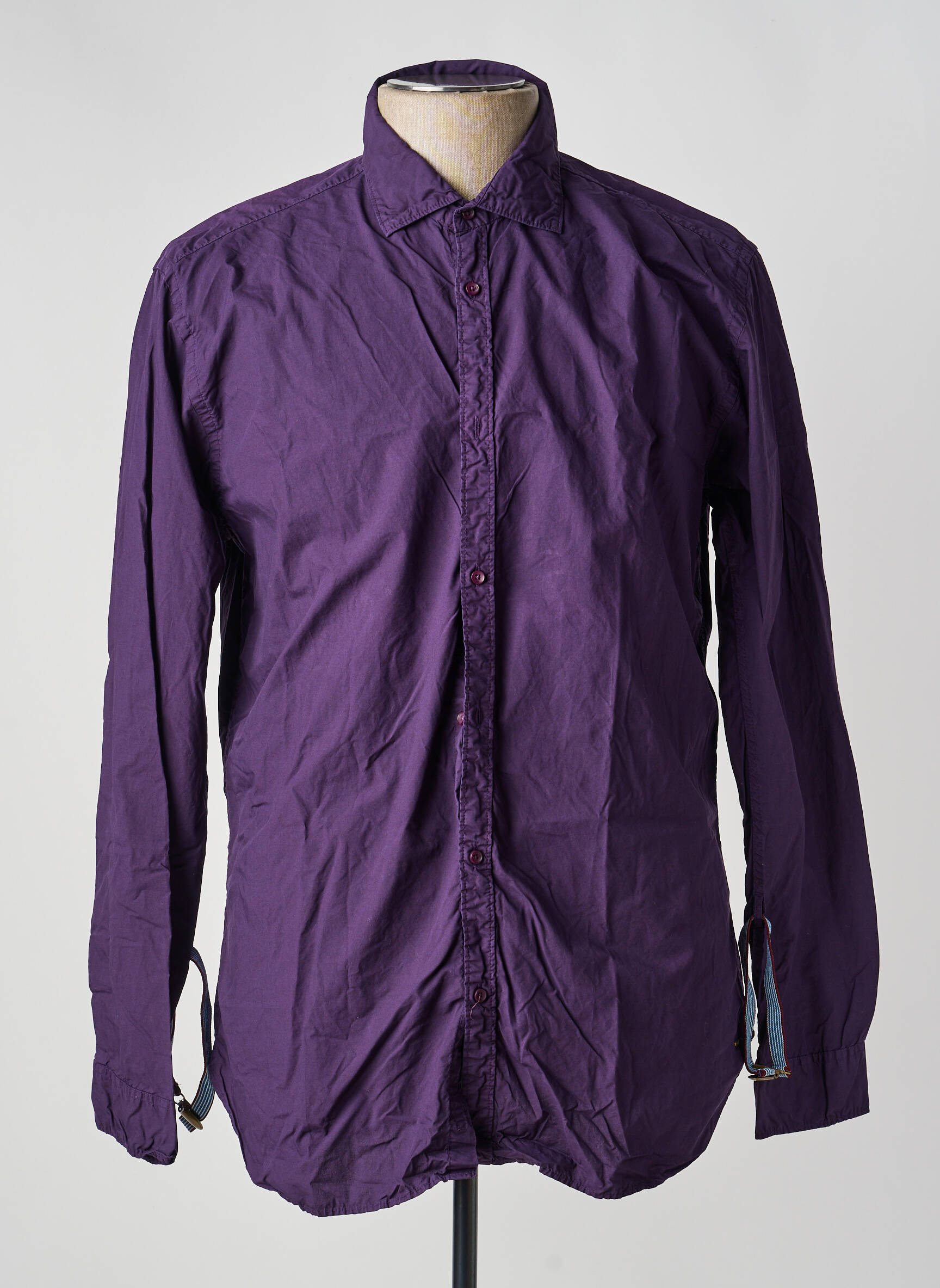 Ilgomis rankovėmis marškinys centrinė iškirptė violetinis SCOTCH & SODA vyras