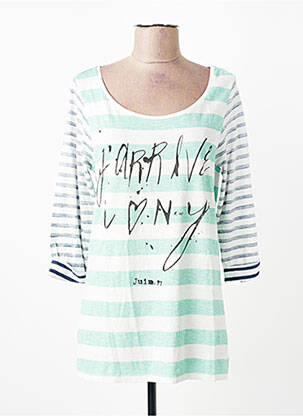 T-marškinys 3/4 rankovės 3/4 rankovės žalias MAISON SCOTCH moteris