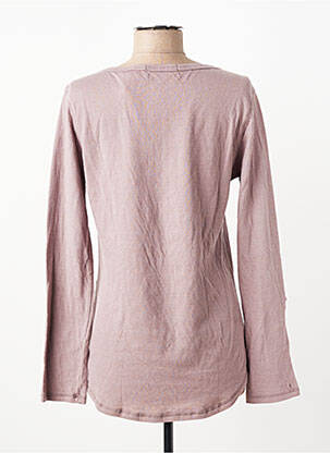 T-marškinys ilgos rankovės ilgos rankovės violetinis MAISON SCOTCH moteris