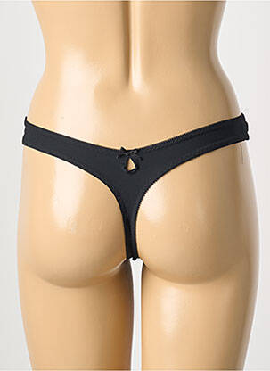Tanga tamprumas juodas PRINCESSE TAM-TAM moteris
