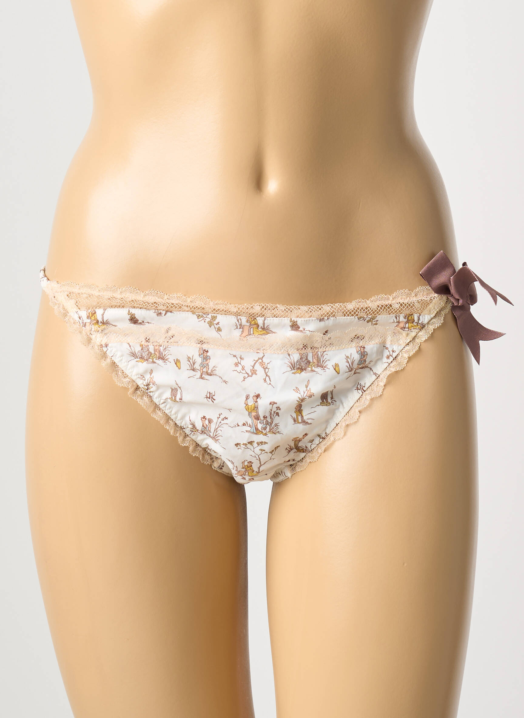 Tanga tamprumas rudas PRINCESSE TAM-TAM moteris
