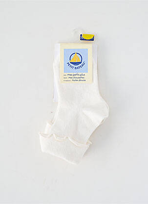 Kojinės tamprumas baltas PETIT BATEAU mergina