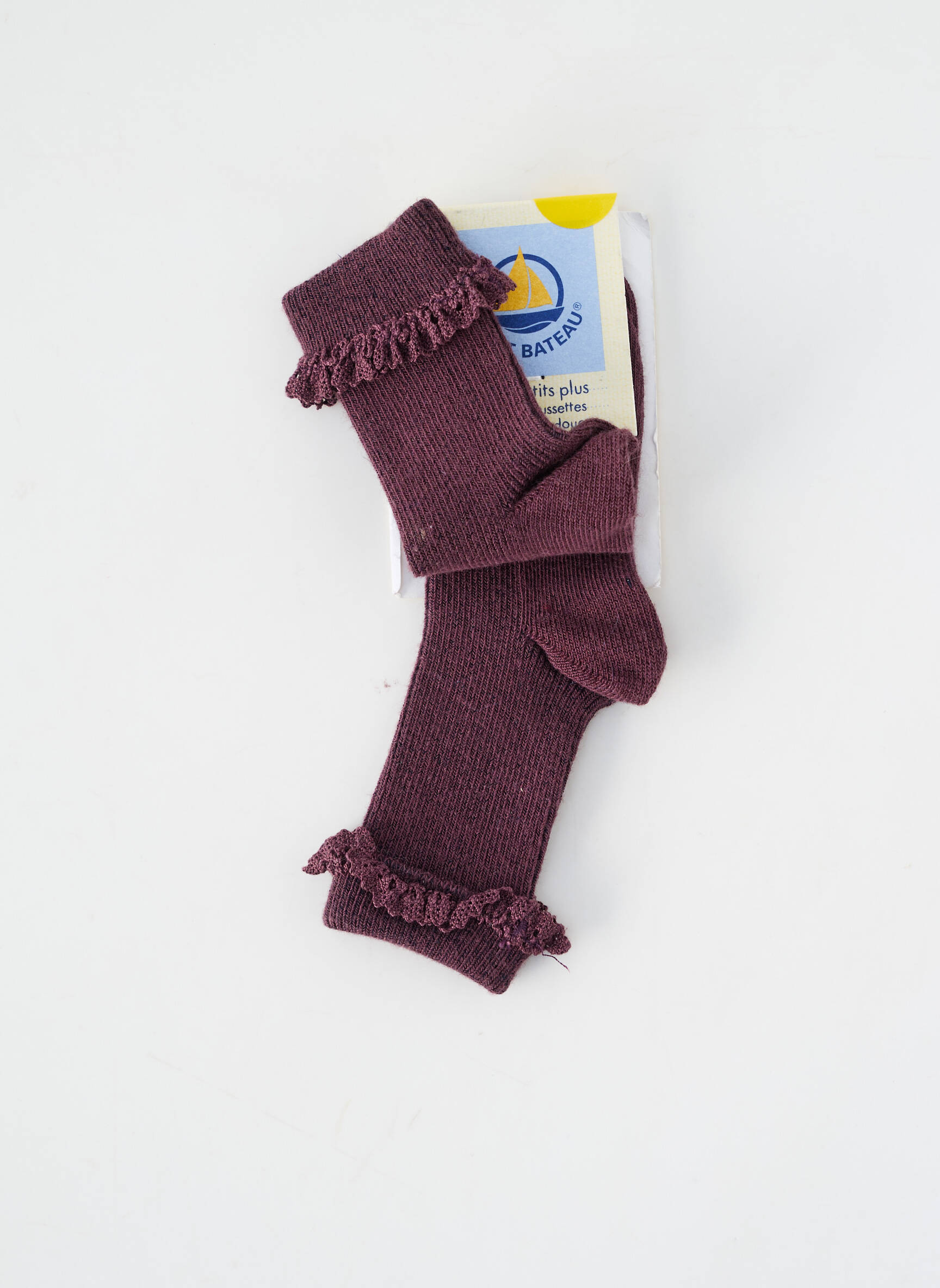 Kojinės plona tinklinė medžiaga violetinis PETIT BATEAU mergina