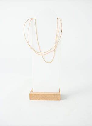 Kaklaraištis perlų ornamentas rožinė BY GARANCE moteris