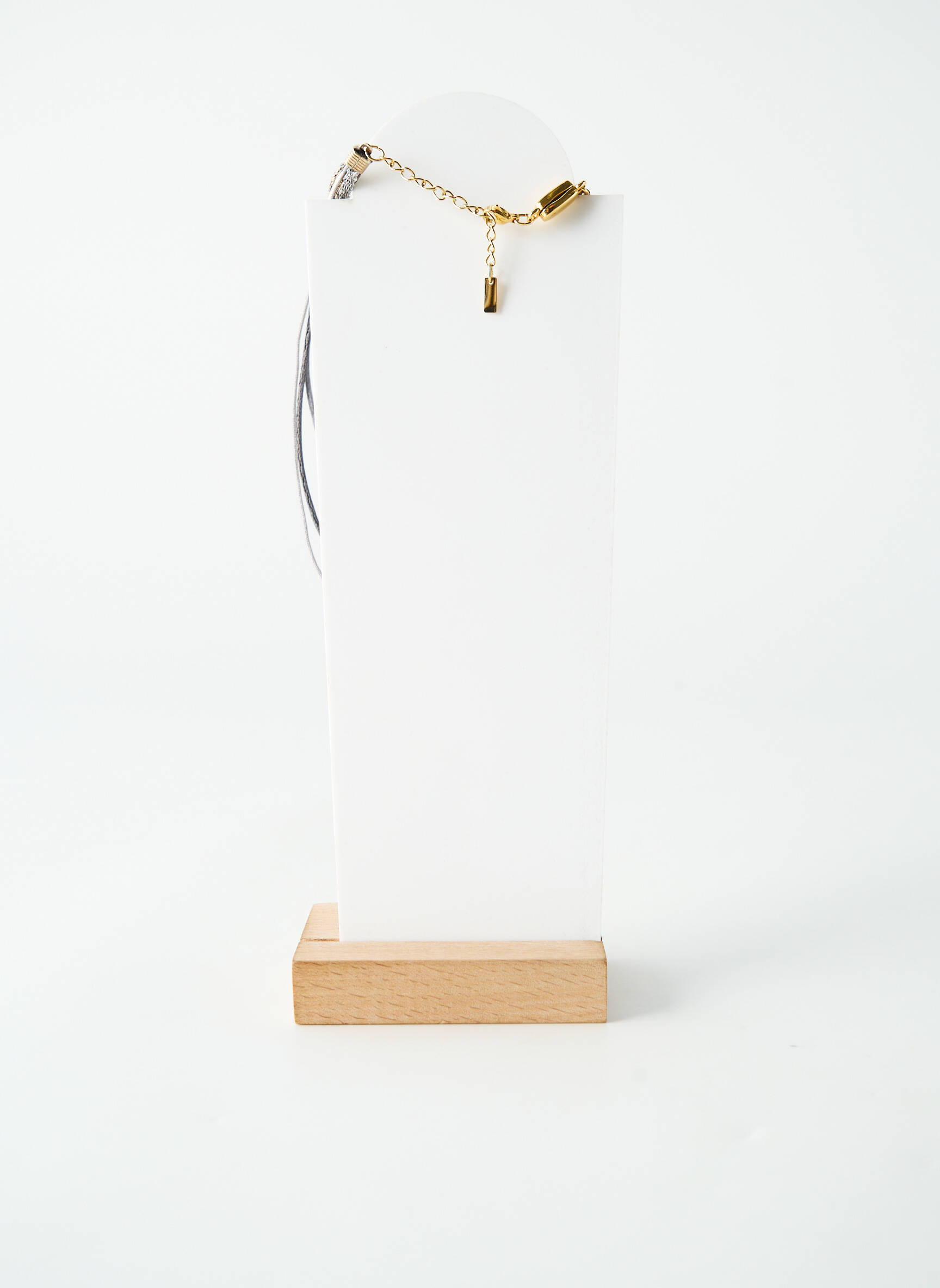 Kaklaraištis perlų ornamentas pilka BY GARANCE moteris