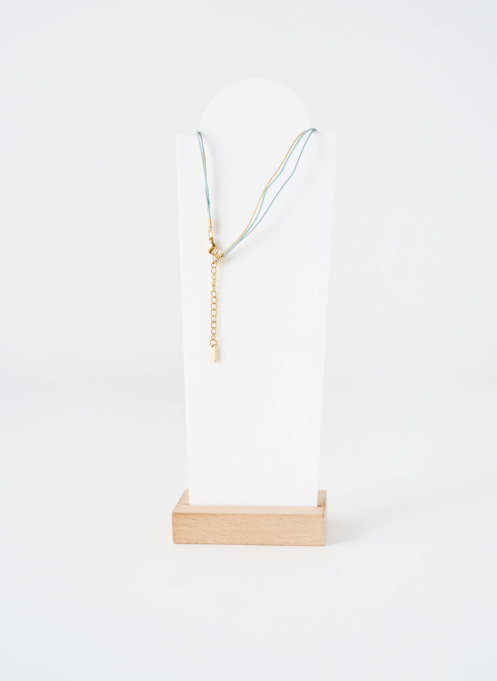 Kaklaraištis perlų ornamentas mėlyna BY GARANCE moteris