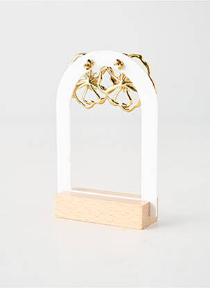 Auskarai metalinis ornamentas rožinė FRANCK HERVAL moteris