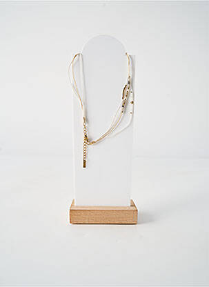 Kaklaraištis perlų ornamentas baltas BY GARANCE moteris