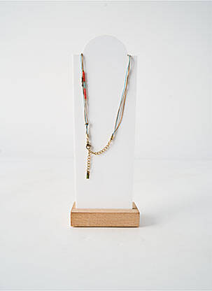 Kaklaraištis perlų ornamentas oranžinė BY GARANCE moteris