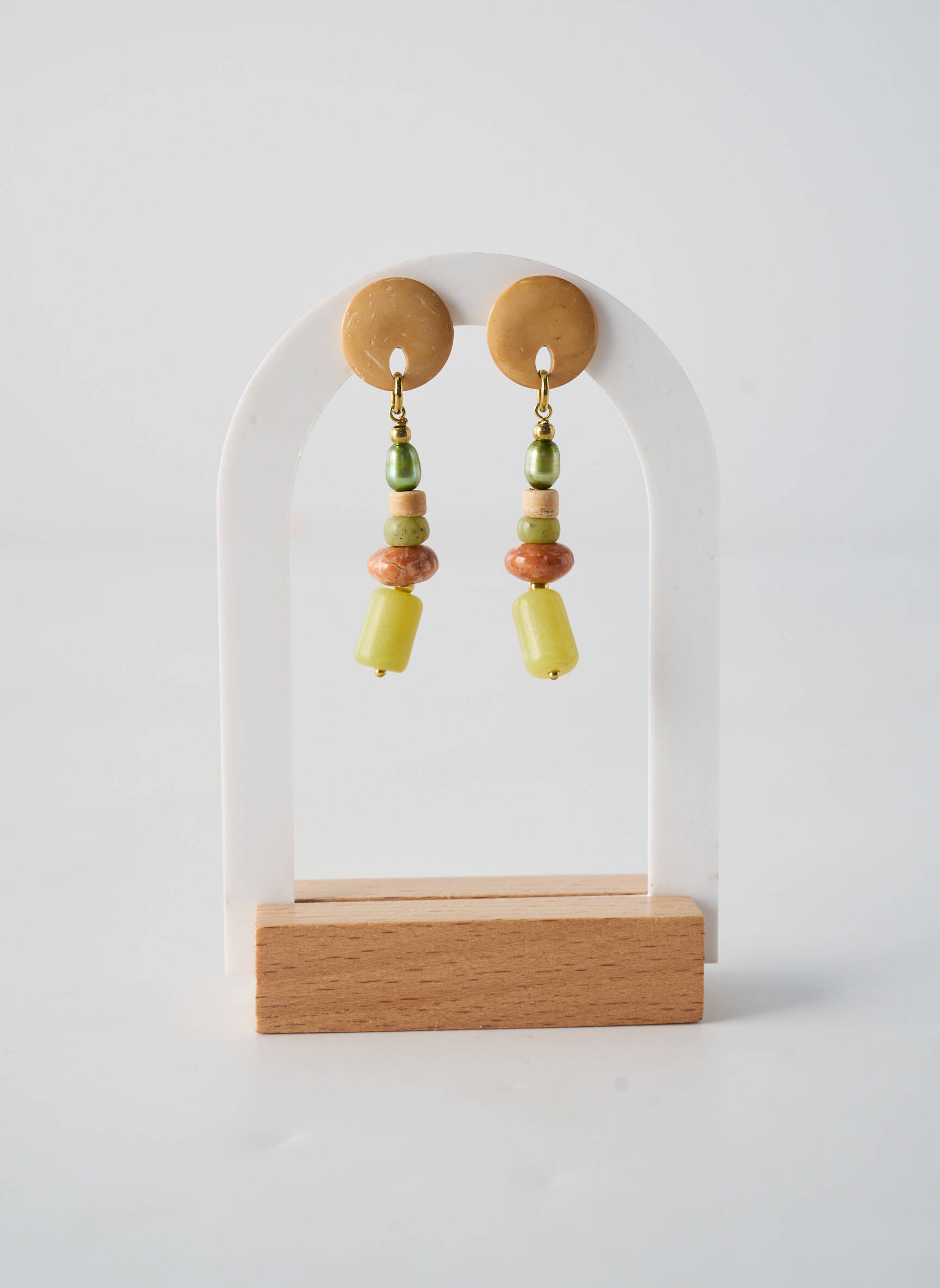 Auskarai žalias NATURE BIJOUX moteris