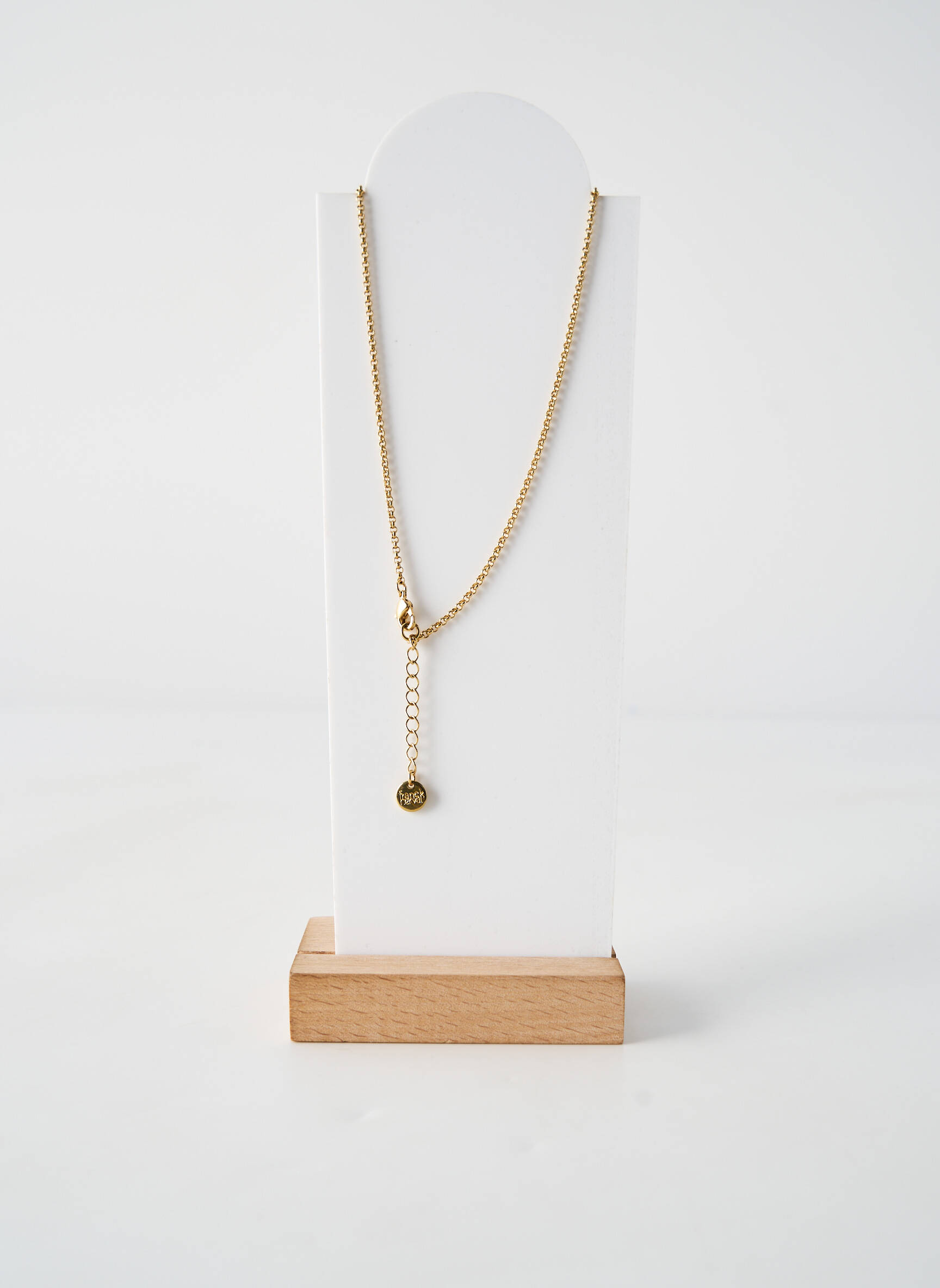 Kaklaraištis auksu padengti medžiagos mėlyna NATURE BIJOUX moteris