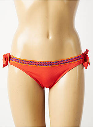 Maudymosi kelnaitės satino efektas bikini oranžinė ANTIGEL moteris