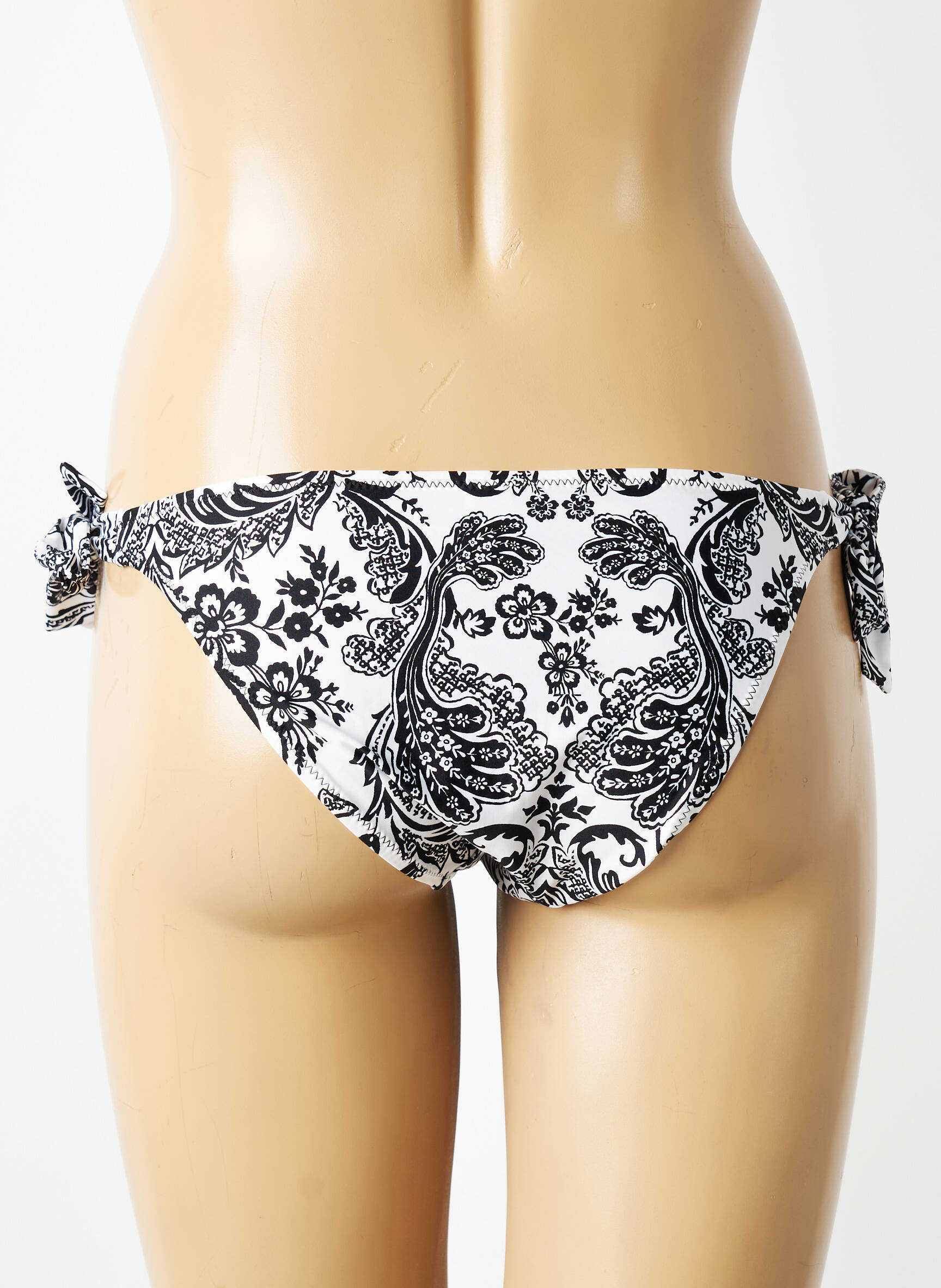 Maudymosi kelnaitės gėlių raštas bikini juodas ANTIGEL moteris