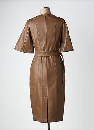 Pusilgių suknelė trumpas rankovės trumpas rankovės rudas URBANCODE moteris